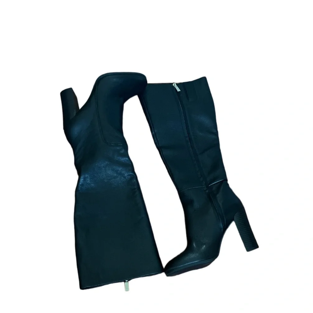 Kenneth Cole Women's Justin Block Heel Knee High Boot - Picture 1 of 5